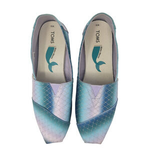 Toms Mermaid Flats Womens Sz 9 Slip On Shoes